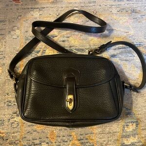 Dooney & Bourke solid black vintage camera bag